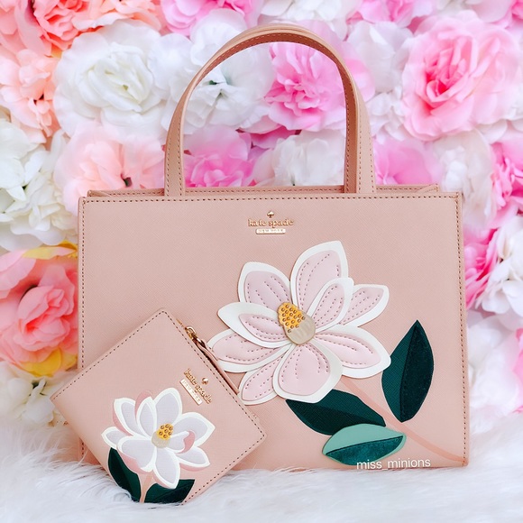 Kate Spade Swamped Magnolia Sam Bag Wallet Set - Picture 2 of 8